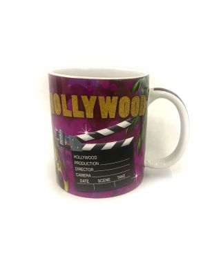 3915 Hollywood Black and Red Clapboard coffee Mug 