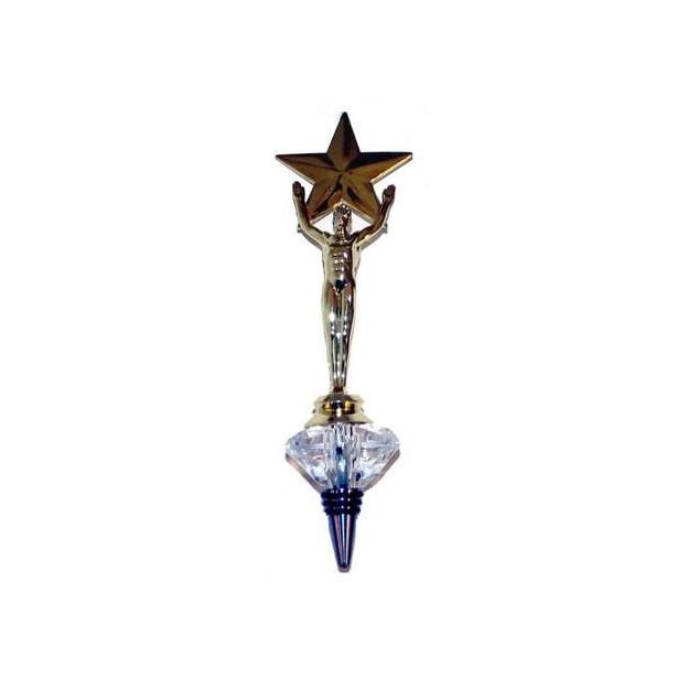 Small MegaStar Trophy with Diamond style Bottle stopper 3453 