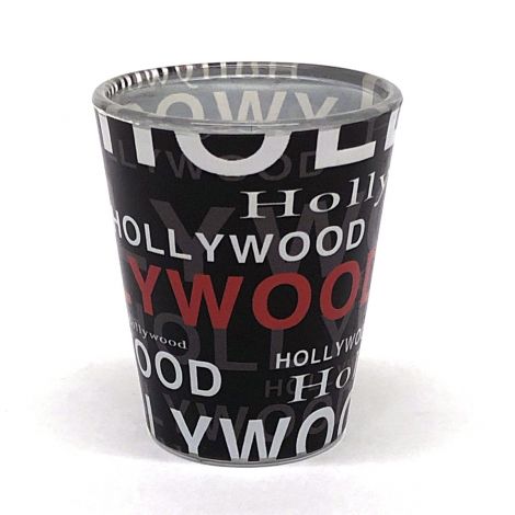  Hollywood Collage Shotglass - Black