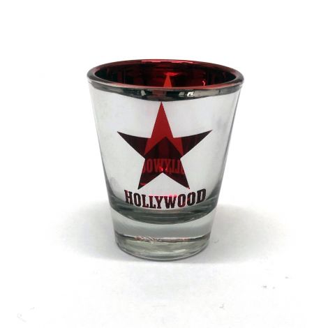  Hollywood Foil Shotglass - Red