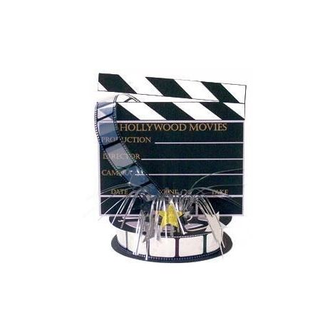  Hollywood 3-D Clapboard & Reel Centerpiece