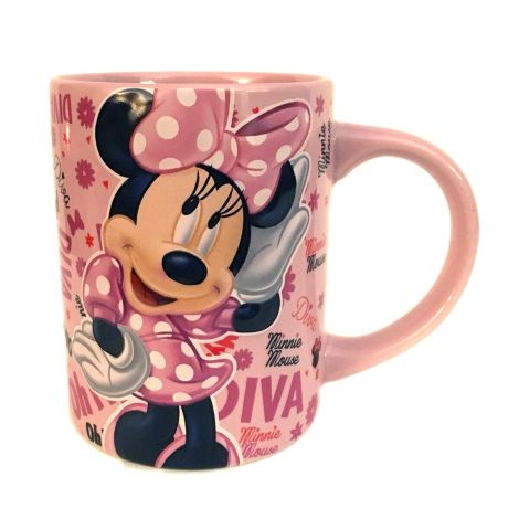  Disney Minnie Mouse Diva Mug - Embossed
