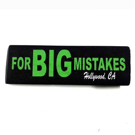  Eraser For BIG Mistake - Black Green print