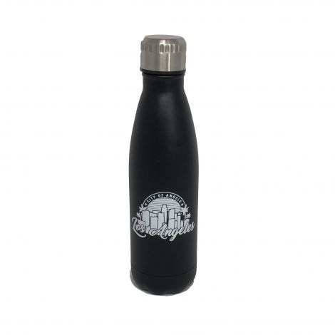  17oz Insulated Water Bottle –  Black Matte Finish