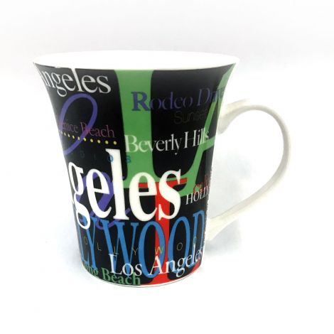  Los Angeles Colorful fonts Latte Mug