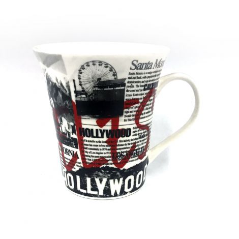  Los Angeles black and white newspaper Latte Mug