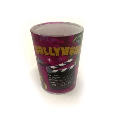  Hollywood Home of the stars with Hollywood icons Shot Glass