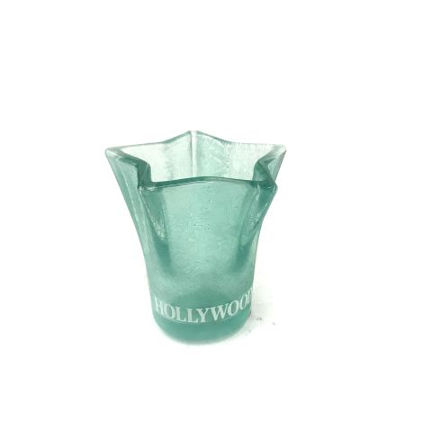  Hollywood Frosted Neon Green star shape shot glass 