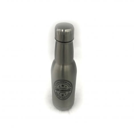  17oz Insulated Water Bottle –  Silver Matte Finish