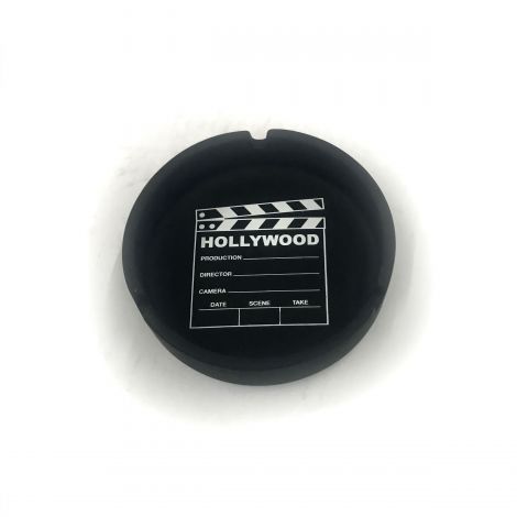  Hollywood Clapboard Black Matte Finish Ashtray  