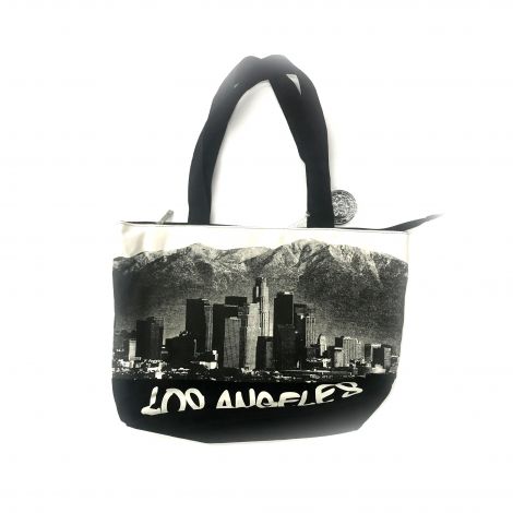  Black & White Los Angeles Tote Bag