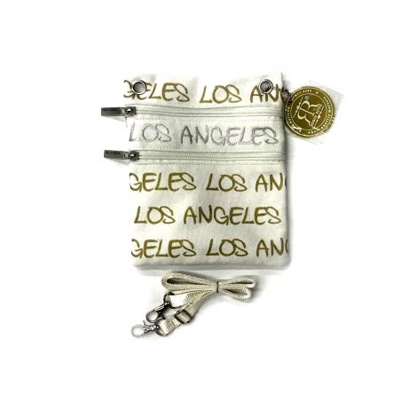  White Los Angeles Neck Wallet