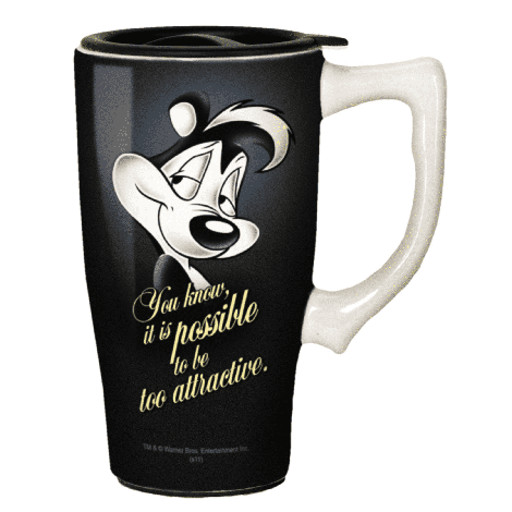  Looney Tunes Pepe Le Pew Travel Mug 