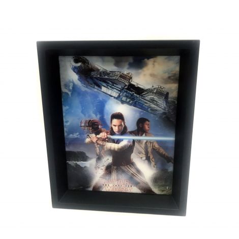  Star Wars TLJ Trio Panels 8x10 3d Shadowbox 