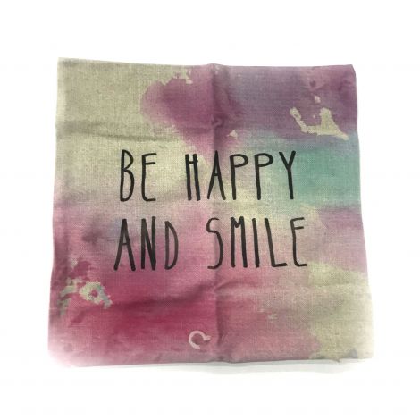  Be Happy and Smile Pillow cushion cover 