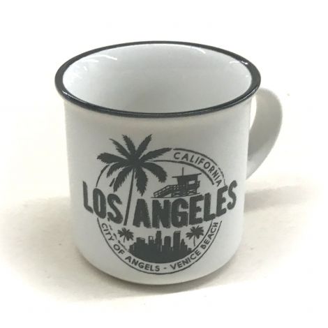  White Los Angeles Espresso shot mug

