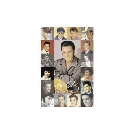  Faces of Elvis Poster