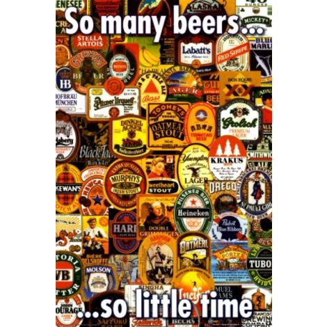  So many beers poster