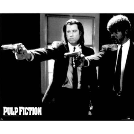  Pulp fiction-Duo guns poster