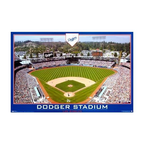  LA Dodgers Stadium poster