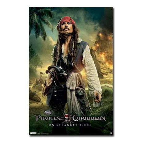  Jack Sparrow of Pirates of the Caribbean Movie Poster
