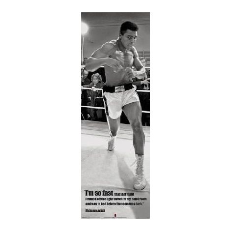  Im So Fast Door Poster Of Muhammad Ali