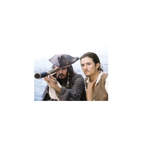  Johnny Depp and Orlando Bloom from Pirates of the Caribbean 2