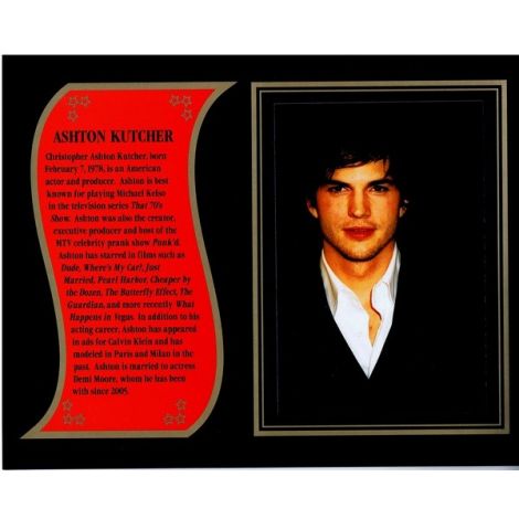  Ashton Kutcher commemorative