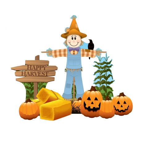  Scarecrow Theme Outdoor Cutout Decor #2633