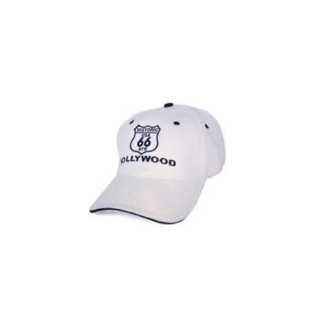  White Route 66 Cap