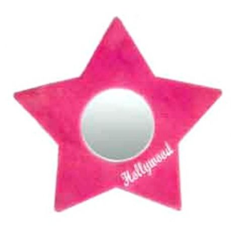  Plush Star Mirror  -Pink