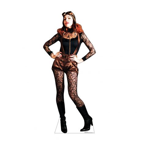 Steampunk Female Cardboard Cutout *3001