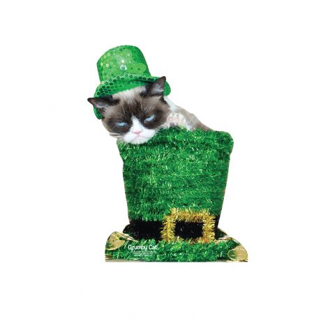 Grumpy Cat St. Patrick's Day Cardboard Cutout *3049