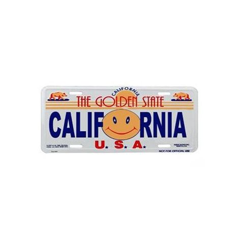  California Sun USA License Plate
