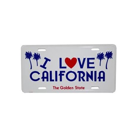  I Love California License Plate