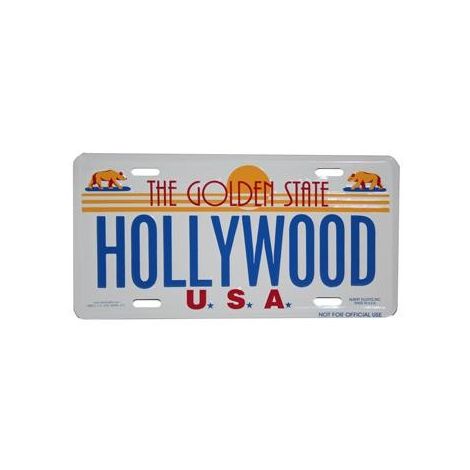  Hollywood, The Golden State License Plate