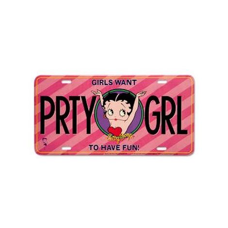  Betty Boop License Plate