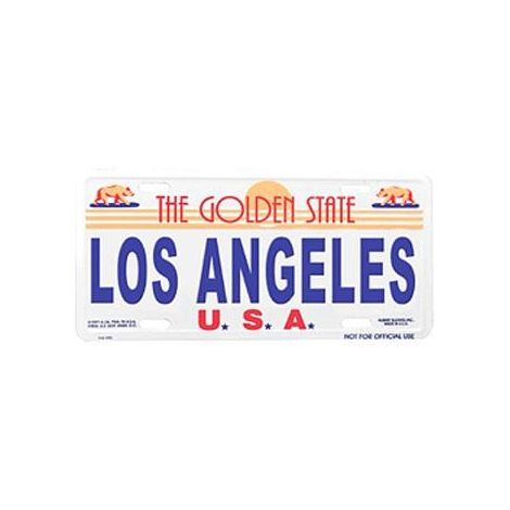  L.A. License Plate