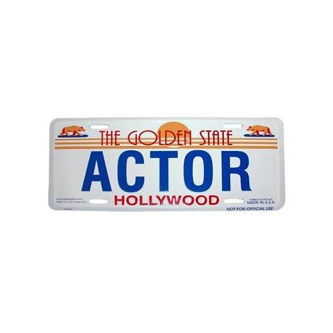  Actor License Plate