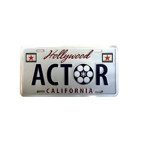  Actor license plate