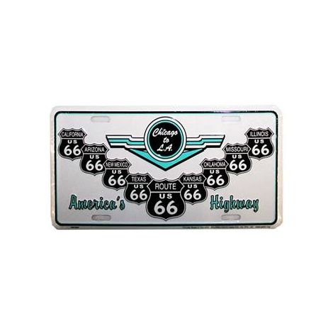  Route 66 License Plate