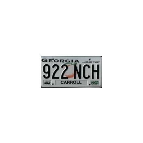  Georgia Old Peach Plate (GA-102)