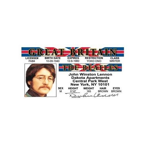  John Lennon the Beatles License