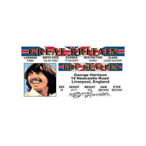  George Harrison the Beatles License