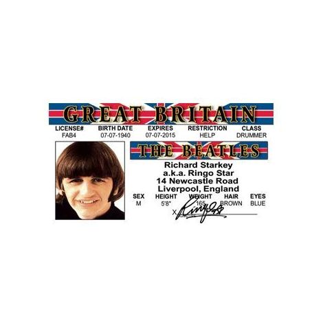  Ringo Star the Beatles License