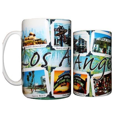  Los Angles Tall Etched  18 OZ Mug