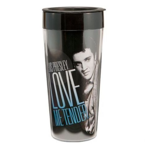  Elvis Presley 16 oz. Plastic Travel Mug