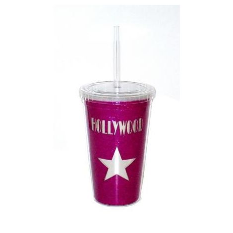  Hollywood Berry Star Reusable plastic Travel cup