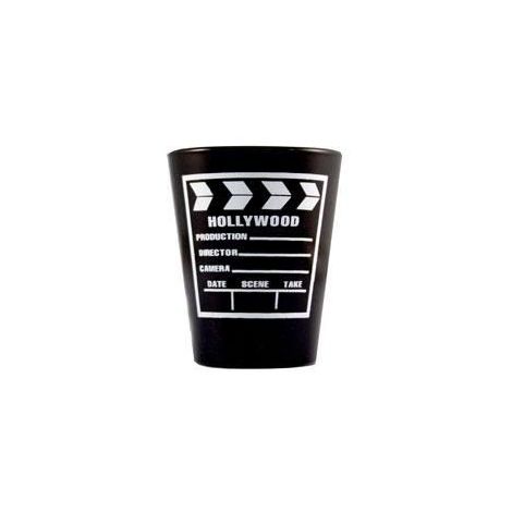 Black & White Clapboard Shotglass