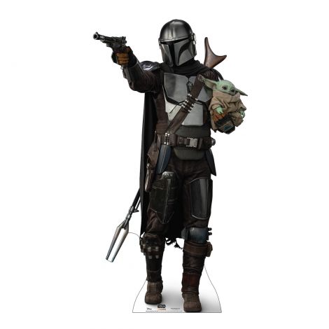 The Mandalorian with Child Life-size Cardboard Cutout #3437